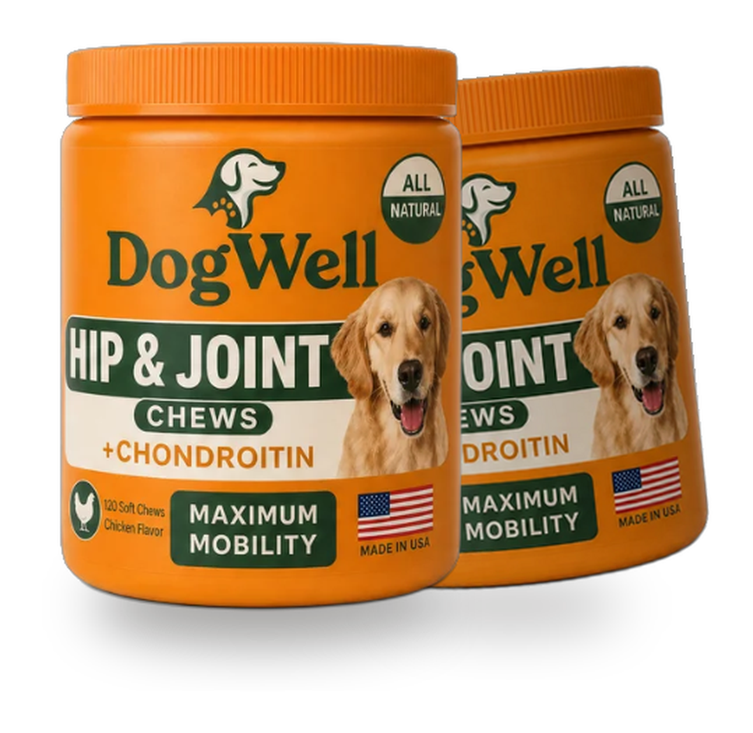 2 jar bundle of DogWell Hip & Joint Chews